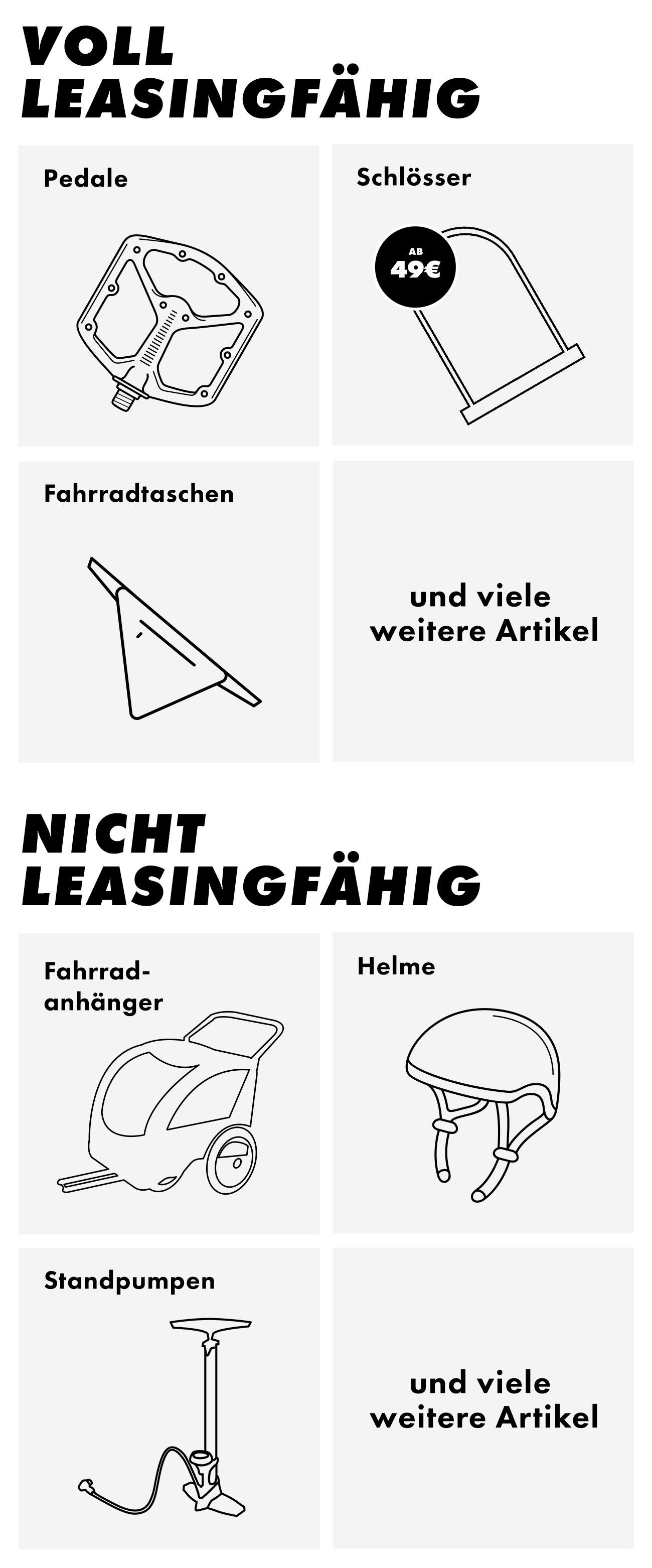 Leasingfähiges Zubehör für dein JobRad!