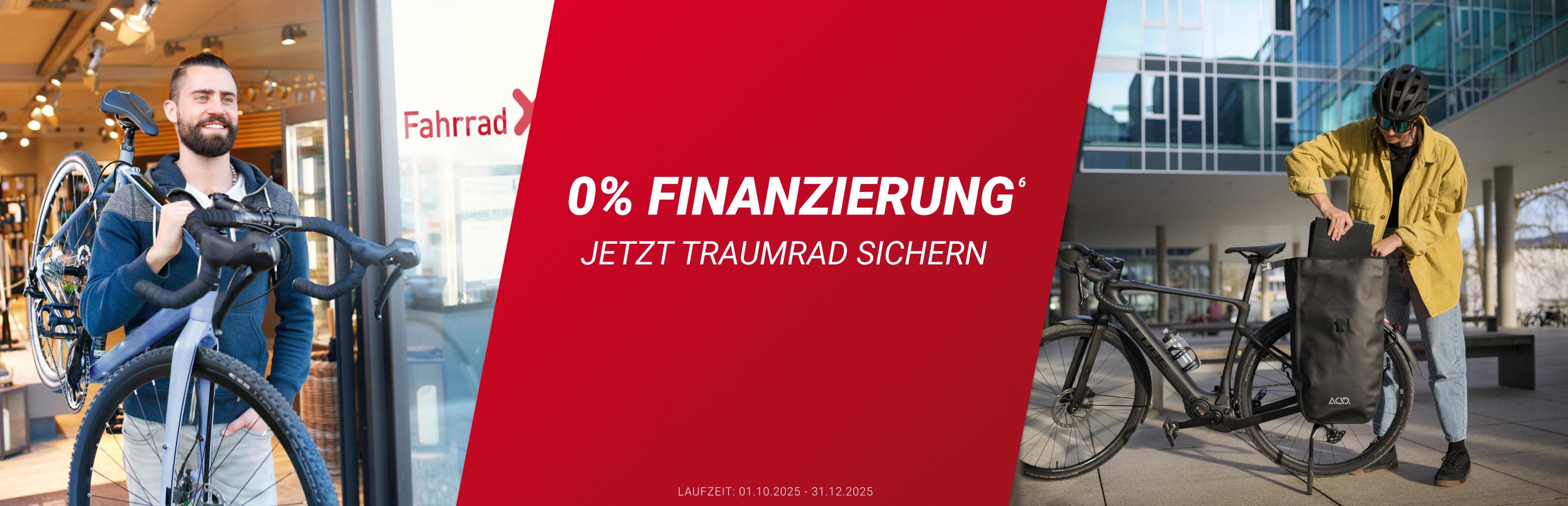 0% Finanzierung - Jetzt Traumrad sichern