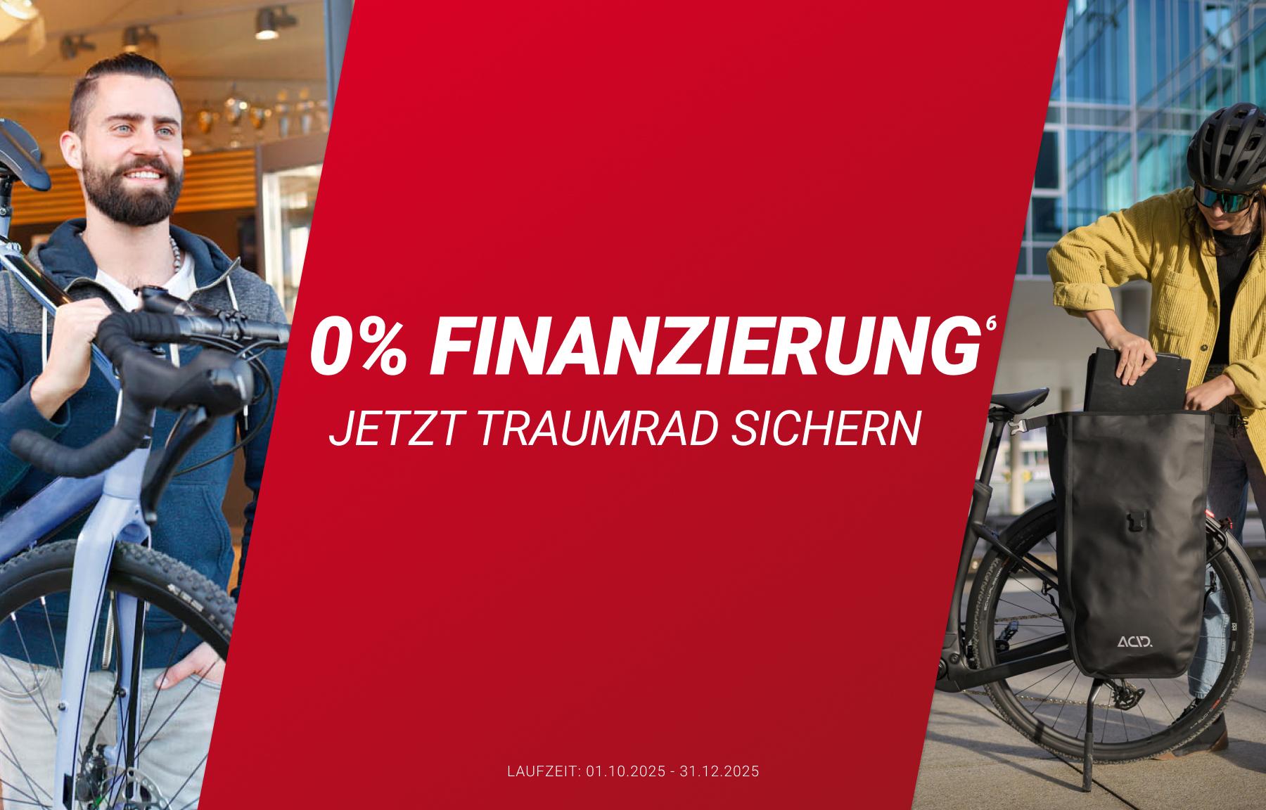 0% Finanzierung - Jetzt Traumrad sichern