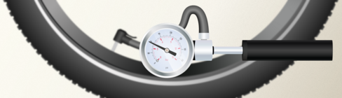 Der richtige Reifendruck beim Fahrrad in bar