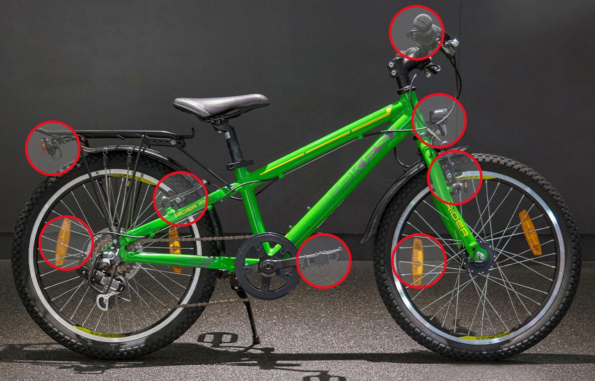 Verkehrssicheres Fahrrad