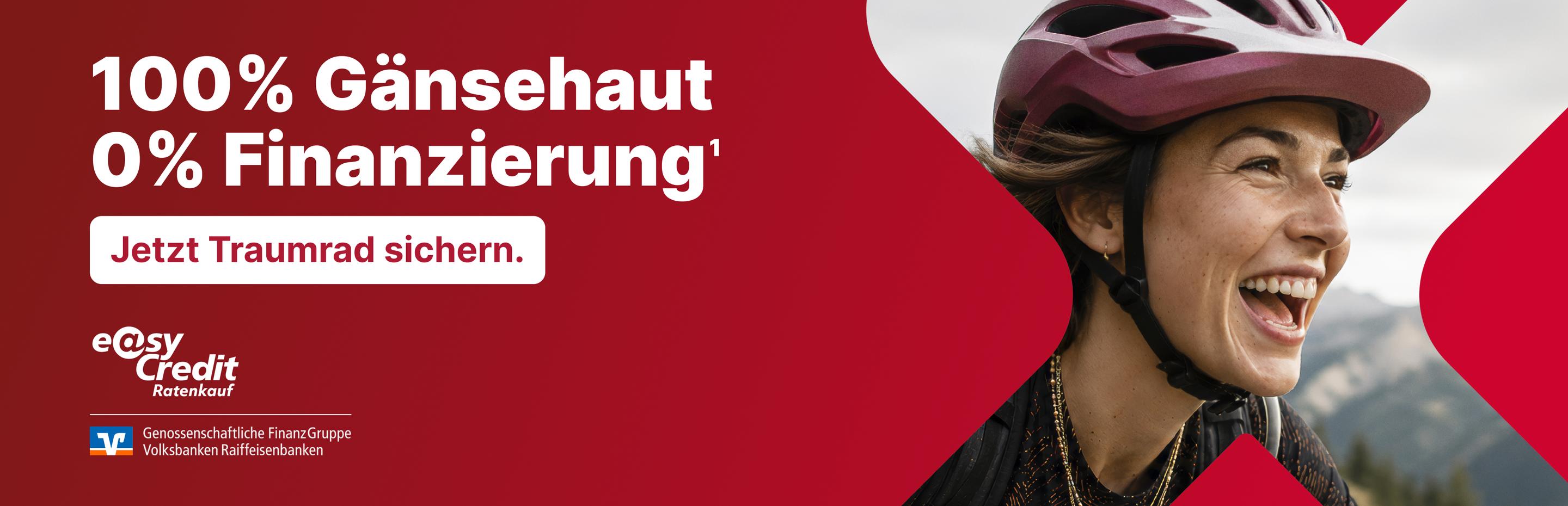 0% Finanzierung - Jetzt Traumrad sichern
