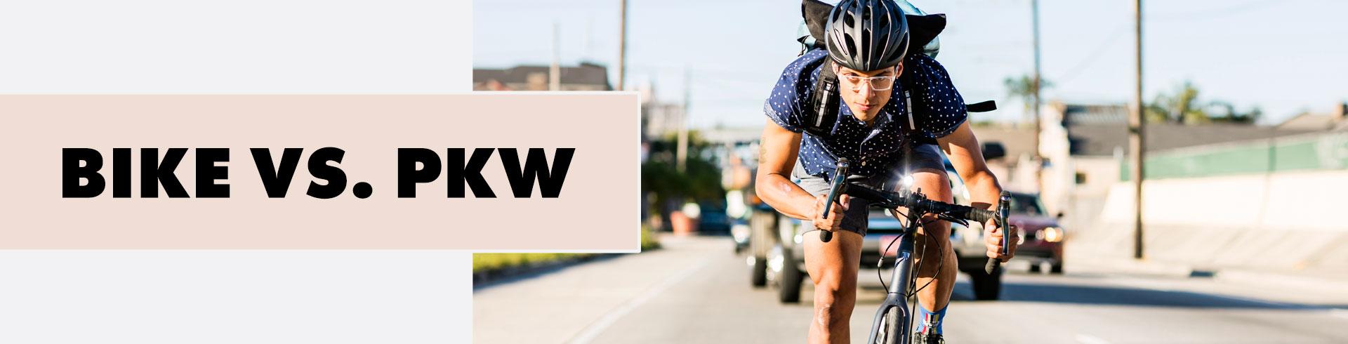 Zukunft der Mobilität Bike vs. PKW Header Desktop Final