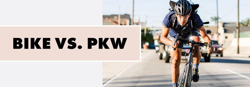 Zukunft der Mobilität Bike vs. PKW Header Mobile Final