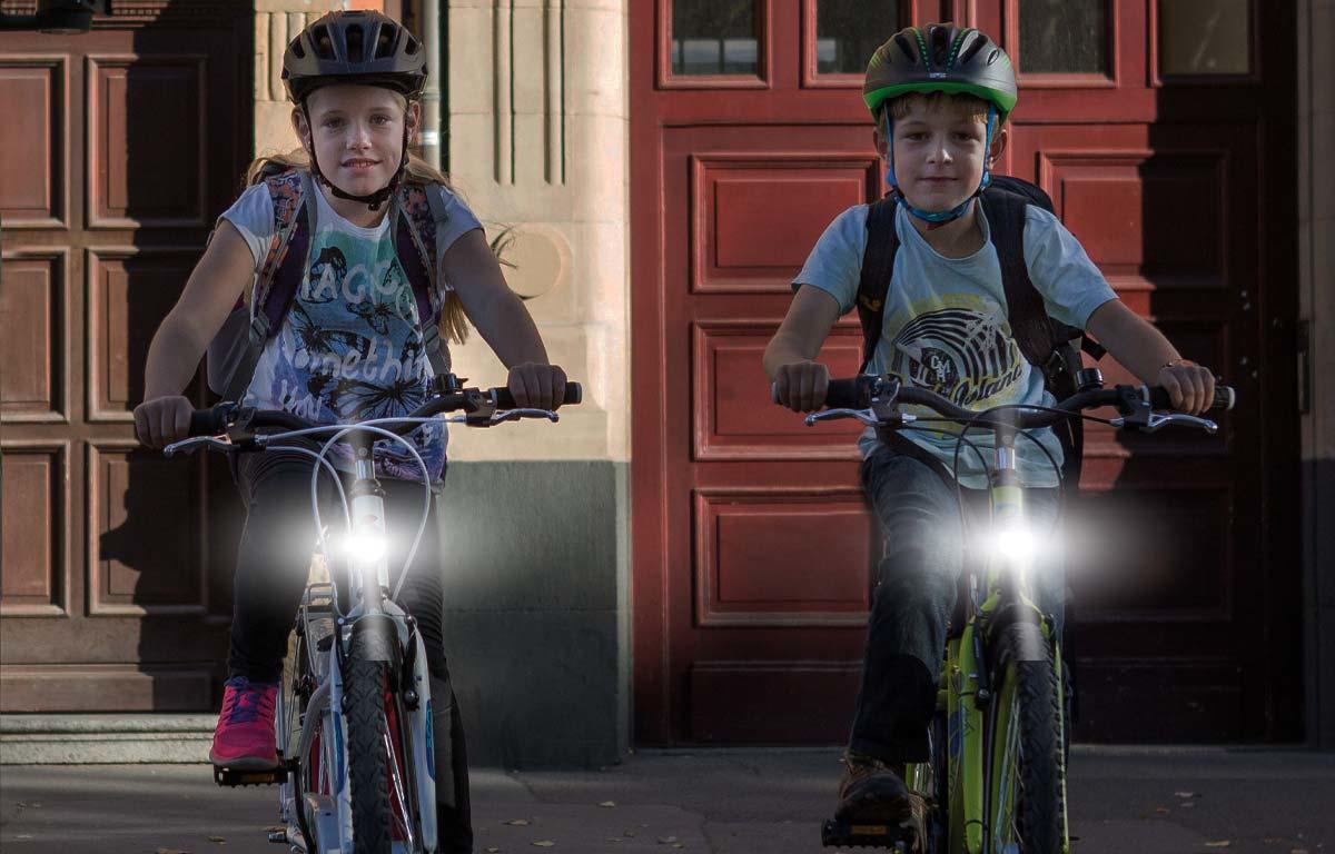 Fahrradlicht am Kinderfahrrad - Welche Beleuchtung ist sinnvoll?
